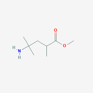 molecular formula C8H17NO2 B2706707 Methyl 4-amino-2,4-dimethylpentanoate CAS No. 2248313-86-0