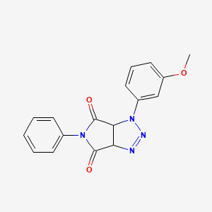 1-(3-methoxyphenyl)-5-phenyl-3a,6a-dihydropyrrolo[3,4-d][1,2,3]triazole-4,6(1H,5H)-dione