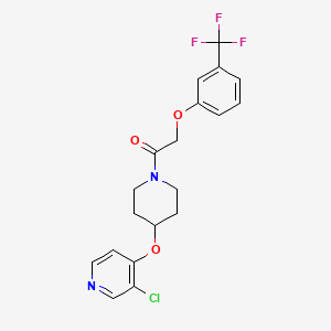 1-(4-((3-Chloropyridin-4-yl)oxy)piperidin-1-yl)-2-(3-(trifluoromethyl)phenoxy)ethanone