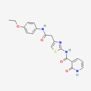 N-(4-(2-((4-ethoxyphenyl)amino)-2-oxoethyl)thiazol-2-yl)-2-oxo-1,2-dihydropyridine-3-carboxamide