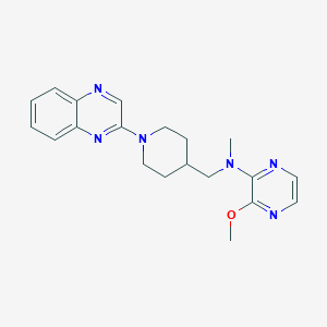 3-Methoxy-N-methyl-N-[(1-quinoxalin-2-ylpiperidin-4-yl)methyl]pyrazin-2-amine