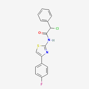 2-chloro-N-[4-(4-fluorophenyl)-1,3-thiazol-2-yl]-2-phenylacetamide