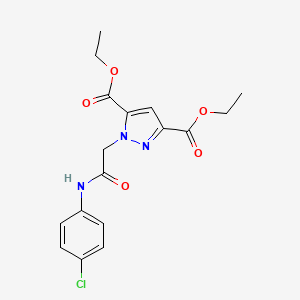 diethyl 1-{2-[(4-chlorophenyl)amino]-2-oxoethyl}-1H-pyrazole-3,5-dicarboxylate
