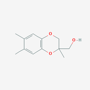 (2,6,7-Trimethyl-2,3-dihydro-1,4-benzodioxin-2-yl)methanol