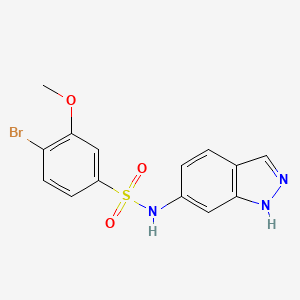 4-bromo-N-(2H-indazol-6-yl)-3-methoxybenzene-1-sulfonamide