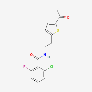 N-(2-(5-acetylthiophen-2-yl)ethyl)-2-chloro-6-fluorobenzamide