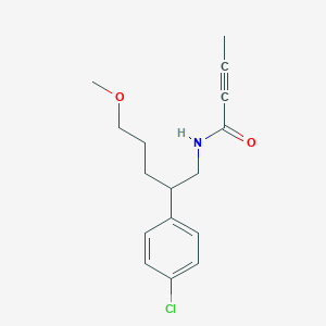 N-[2-(4-Chlorophenyl)-5-methoxypentyl]but-2-ynamide