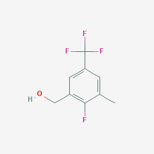 molecular formula C9H8F4O B2706828 2-Fluoro-3-methyl-5-(trifluoromethyl)benzyl alcohol CAS No. 2092563-88-5
