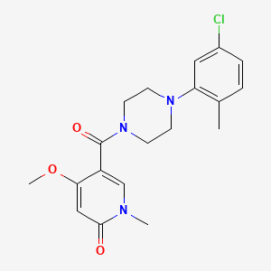 5-(4-(5-chloro-2-methylphenyl)piperazine-1-carbonyl)-4-methoxy-1-methylpyridin-2(1H)-one