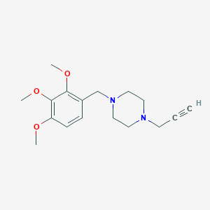 molecular formula C17H24N2O3 B2706840 1-(Prop-2-yn-1-yl)-4-[(2,3,4-trimethoxyphenyl)methyl]piperazine CAS No. 1240801-64-2