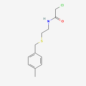2-chloro-N-(2-{[(4-methylphenyl)methyl]sulfanyl}ethyl)acetamide