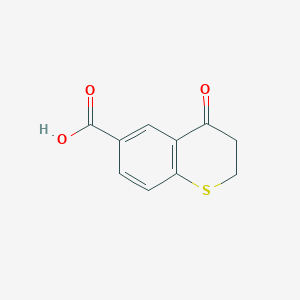 molecular formula C10H8O3S B2706855 4-oxo-3,4-dihydro-2H-1-benzothiopyran-6-carboxylic acid CAS No. 128121-49-3