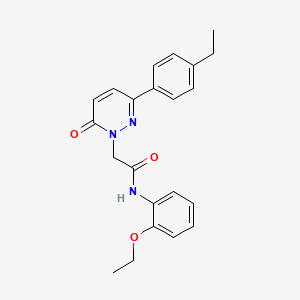 molecular formula C22H23N3O3 B2706931 N-(2-ethoxyphenyl)-2-[3-(4-ethylphenyl)-6-oxo-1,6-dihydropyridazin-1-yl]acetamide CAS No. 941972-56-1