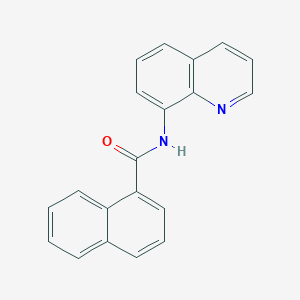 molecular formula C20H14N2O B270697 N-(quinolin-8-yl)naphthalene-1-carboxamide 