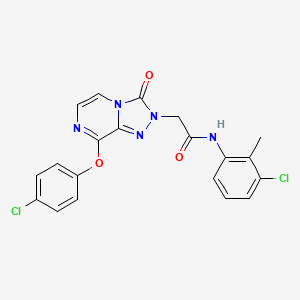 molecular formula C20H15Cl2N5O3 B2706976 N-(3-chloro-2-methylphenyl)-2-(8-(4-chlorophenoxy)-3-oxo-[1,2,4]triazolo[4,3-a]pyrazin-2(3H)-yl)acetamide CAS No. 1251601-15-6