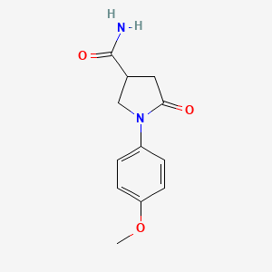 1-(4-Methoxyphenyl)-5-oxopyrrolidine-3-carboxamide