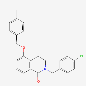 2-(4-chlorobenzyl)-5-((4-methylbenzyl)oxy)-3,4-dihydroisoquinolin-1(2H)-one
