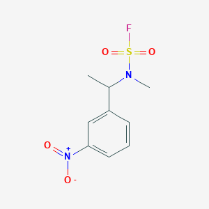 molecular formula C9H11FN2O4S B2707077 N-Methyl-N-[1-(3-nitrophenyl)ethyl]sulfamoyl fluoride CAS No. 2411306-24-4
