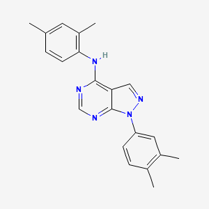 molecular formula C21H21N5 B2707128 N-(2,4-dimethylphenyl)-1-(3,4-dimethylphenyl)-1H-pyrazolo[3,4-d]pyrimidin-4-amine CAS No. 890886-78-9