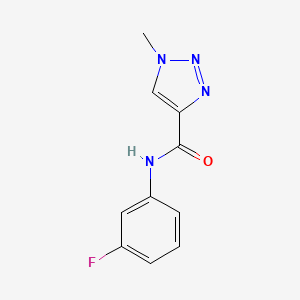 molecular formula C10H9FN4O B2707210 N-(3-fluorophenyl)-1-methyl-1H-1,2,3-triazole-4-carboxamide CAS No. 1235634-61-3