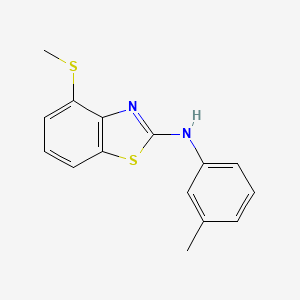 molecular formula C15H14N2S2 B2707297 N-(3-methylphenyl)-4-(methylsulfanyl)-1,3-benzothiazol-2-amine CAS No. 890959-81-6