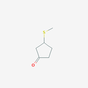 molecular formula C6H10OS B2707404 3-(Methylthio)cyclopentanone CAS No. 342795-48-6