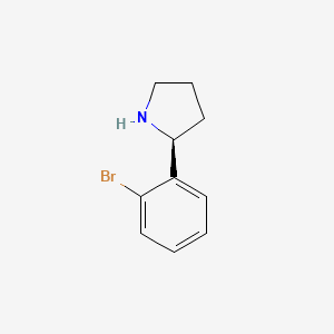 molecular formula C10H12BrN B2707424 (s)-2-(2-Bromophenyl)pyrrolidine CAS No. 1217680-27-7