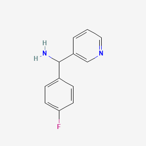 molecular formula C12H11FN2 B2707433 (4-Fluorophenyl)(pyridin-3-yl)methanamine CAS No. 939757-70-7