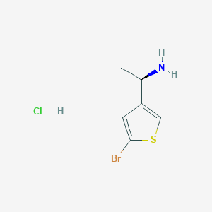 molecular formula C6H9BrClNS B2707460 (R)-1-(5-Bromothiophen-3-yl)ethanamine hydrochloride CAS No. 2418596-90-2
