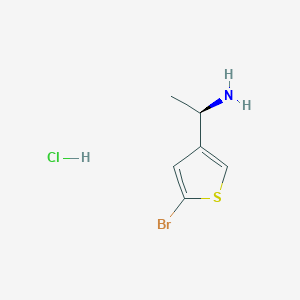 B2707460 (1R)-1-(5-Bromothiophen-3-yl)ethanamine;hydrochloride CAS No. 2418596-90-2