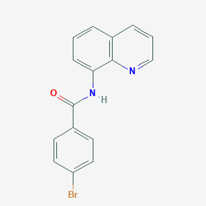 molecular formula C16H11BrN2O B270748 4-BROMO-N-(QUINOLIN-8-YL)BENZAMIDE 