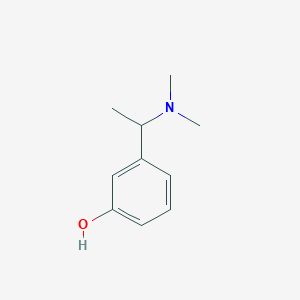 molecular formula C10H15NO B027075 3-[1-(Dimethylamino)ethyl]phenol CAS No. 105601-04-5