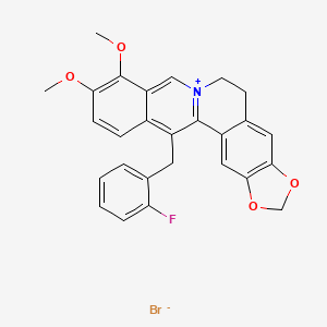molecular formula C27H23BrFNO4 B2707585 KRN2 bromide 