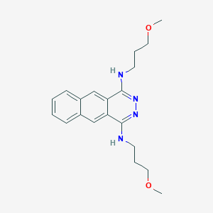 molecular formula C20H26N4O2 B027076 1,4-Bis(methoxypropylamino)benzophthalazine CAS No. 103344-04-3