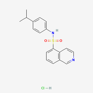 molecular formula C18H19ClN2O2S B2707620 N-(4-isopropylphenyl)isoquinoline-5-sulfonamide hydrochloride CAS No. 1215575-46-4
