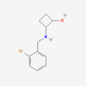 B2707635 2-{[(2-Bromophenyl)methyl]amino}cyclobutan-1-ol CAS No. 2162891-91-8
