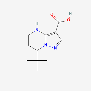 B2707639 7-Tert-butyl-4,5,6,7-tetrahydropyrazolo[1,5-a]pyrimidine-3-carboxylic acid CAS No. 1695688-75-5