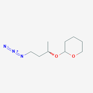 molecular formula C9H17N3O2 B2707689 2-[(2S)-4-Azidobutan-2-yl]oxyoxane CAS No. 1807919-90-9