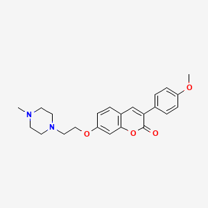B2707691 3-(4-Methoxyphenyl)-7-[2-(4-methylpiperazin-1-yl)ethoxy]chromen-2-one CAS No. 903184-31-6