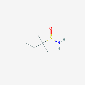 molecular formula C5H13NOS B2707712 (S)-2-Methylbutane-2-sulfinamide CAS No. 861821-90-1