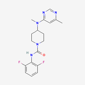 N-(2,6-Difluorophenyl)-4-[methyl-(6-methylpyrimidin-4-yl)amino]piperidine-1-carboxamide