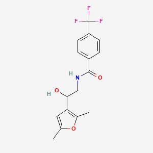N-(2-(2,5-dimethylfuran-3-yl)-2-hydroxyethyl)-4-(trifluoromethyl)benzamide