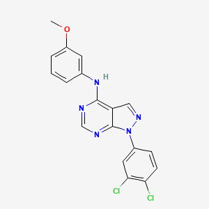 1-(3,4-dichlorophenyl)-N-(3-methoxyphenyl)-1H-pyrazolo[3,4-d]pyrimidin-4-amine