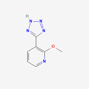 molecular formula C7H7N5O B2707836 Pyridine, 2-methoxy-3-(2H-tetrazol-5-yl)- CAS No. 13599-95-6