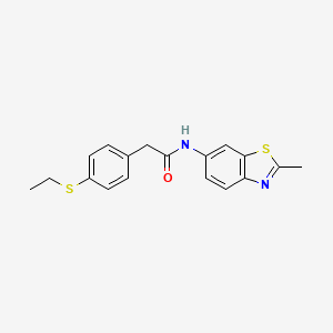 2-(4-(ethylthio)phenyl)-N-(2-methylbenzo[d]thiazol-6-yl)acetamide