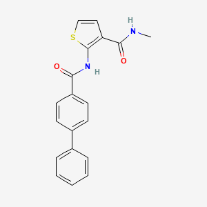 N-methyl-2-[(4-phenylbenzoyl)amino]thiophene-3-carboxamide