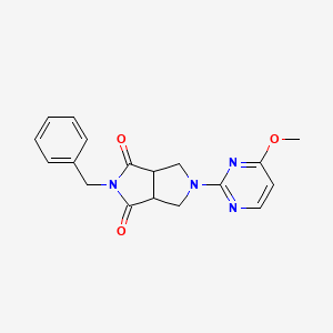 5-Benzyl-2-(4-methoxypyrimidin-2-yl)-1,3,3a,6a-tetrahydropyrrolo[3,4-c]pyrrole-4,6-dione