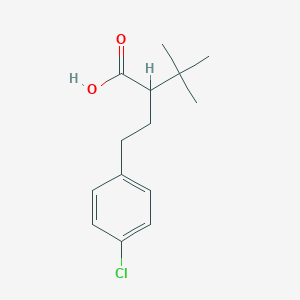 2-[2-(4-Chlorophenyl)ethyl]-3,3-dimethylbutanoic acid