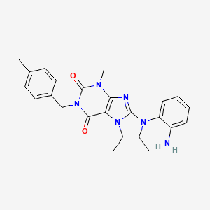 8-(2-aminophenyl)-1,6,7-trimethyl-3-(4-methylbenzyl)-1H-imidazo[2,1-f]purine-2,4(3H,8H)-dione