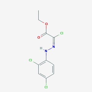 molecular formula C10H9Cl3N2O2 B270789 ETHYL (2Z)-2-CHLORO-2-[2-(2,4-DICHLOROPHENYL)HYDRAZIN-1-YLIDENE]ACETATE 